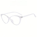 1 Pair Unisex White Cat Eye Frame Anti-Fatigue Digital Eye Glasses – High-Definition Light Clarity, Perfect for Long Daily Screen Sessions & Digital Eye Care