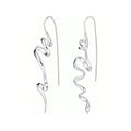 1 Pair Women’s Vintage Abstract Earrings – Floating Accents & Curved Details, Artistic Retro Jewelry Ideal for Brunch Dates & Weekend Getaways