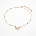 1 Piece Trendy Bow Pendant Clavicle Chain – Women’s Dainty Elegant Jewelry, Suitable for Commutes & Dates, Excellent Holiday Gift for Family and Friends