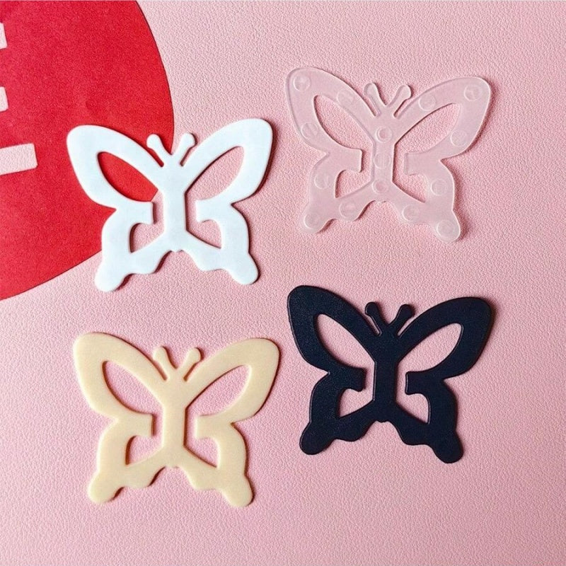 Underwear women's non slip buckle invisible anti light butterfly cross shoulder strap buckle plastic accessories beautiful back bra transparent button