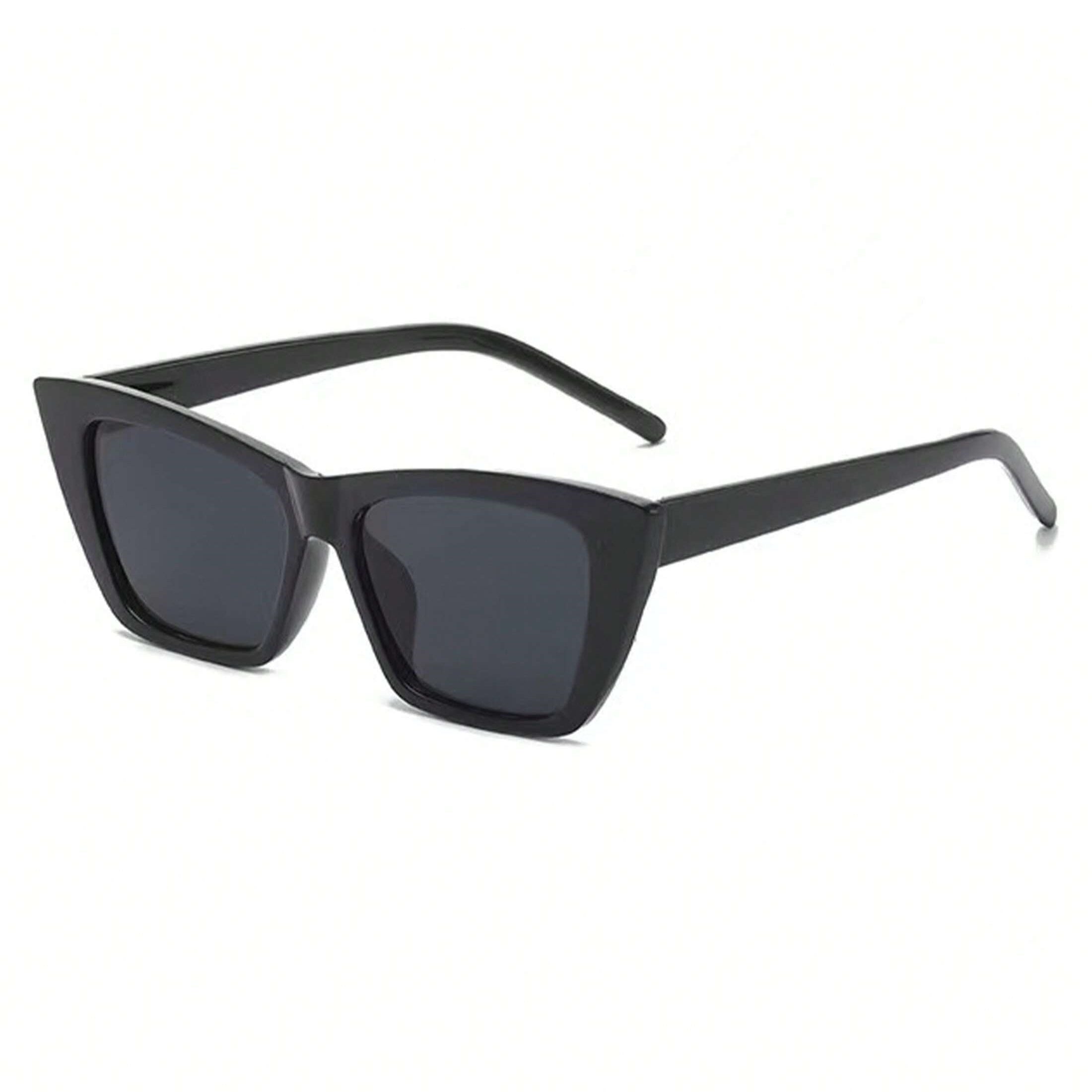 1 Pair Women’s Oversized Cat Eye Sunglasses – Vintage Tea Gradient Transparent Lenses with Full Sun Protection, Timeless Fashion Accessory Perfect for Everyday Wear & Special Occasions