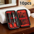 10-Piece Unisex Multi-Purpose Nail Grooming Kit – Classic Grooming Collection with Nail Clippers, Cuticle Pusher, Professional Care Tools & Portable Storage Case, Perfect Gift for Men and Women
