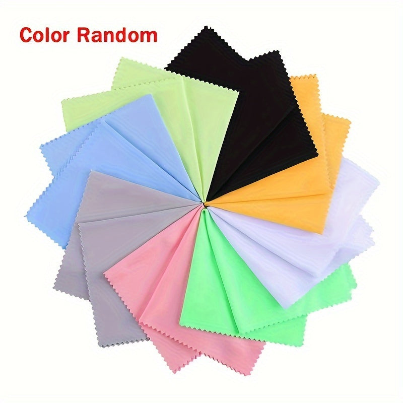 5pcs Lint-Free Microfiber Wiping Cloths, Comfortable Thick Odorless Cleaning Rags, Universal Cleaner for Glasses, Camera Lens and Cell Phone Screen, Great Gift for Tech Enthusiasts & Daily Use, Random Color