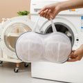 1 Pack Durable Mesh Laundry Storage Bag, Anti-Deformation Design with Zipper and Support Stand, Protective Wash Organizer for Underwear, Bras, Shoes, Hats and Delicate Garments