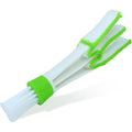 1PC Mini Microfiber Detailing Duster Brush in Green, Ultra Soft Fine Bristles Reusable Washable Auto Cleaning Tool, Ideal for Car AC Vents, Dashboard Crevices & Vehicle Interior Slot Dust Removal