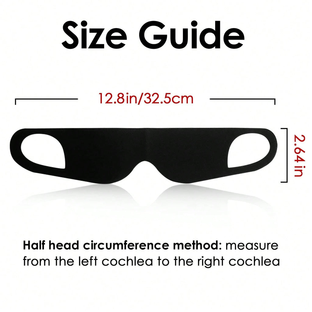Lightweight Breathable 3D Contoured Eye Mask, Ergonomic Sleep Blindfold Effectively Blocks Light & Relieves Eye Pressure, Portable Sleep Helper for Travel, Home, Hotel & Yoga