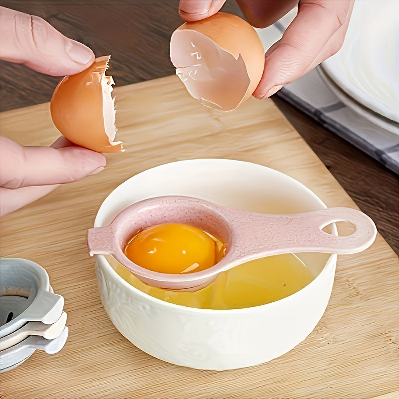 1Pc Eco-friendly Wheat Straw Egg Divider, Efficient Yolk Albumen Sieve, Handy Kitchen Accessory for Home Baking Prep