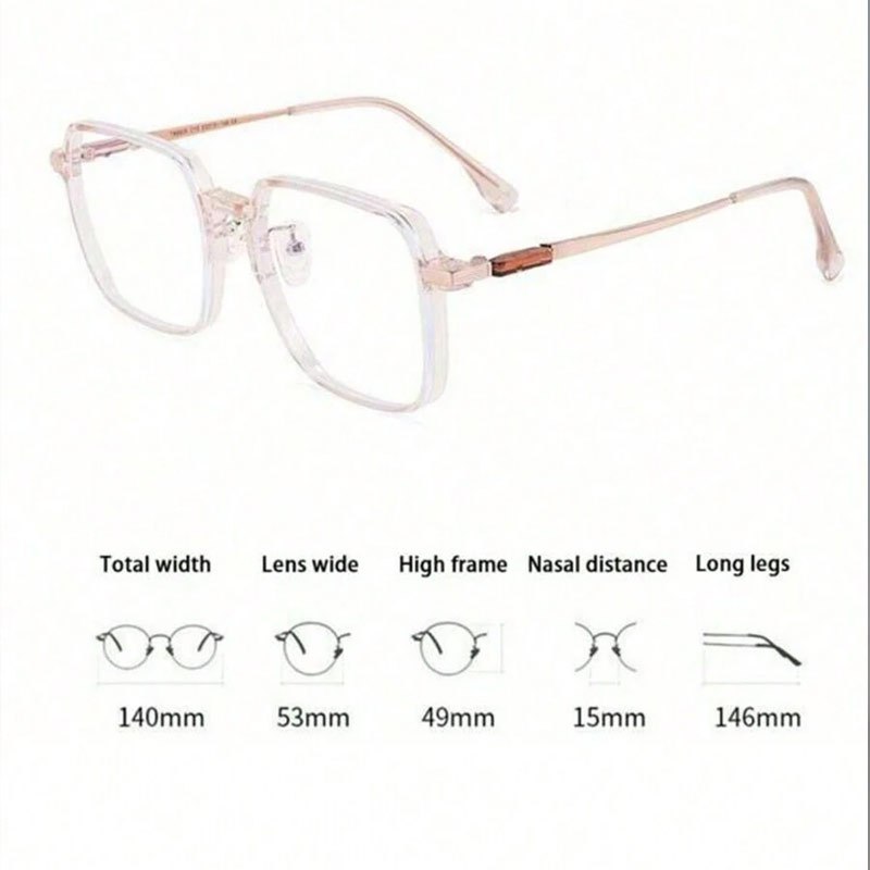 Multipurpose Clear Lens Fashion Glasses for Women, Ideal for Screen Viewing, Gaming, Watching TV and Using Cell Phones, Comes with Premium Exquisite Protective Glasses Pouch