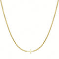 1Pc Elegant Gold Bridal Necklace with Delicate Glossy Cross Pendant, Fashion Jewelry for Wedding Ceremonies, Dating Outfits and Daily Commuting Shirts, Ideal Gift for Girls