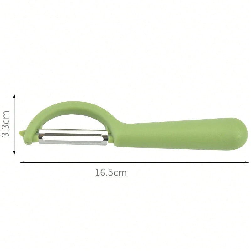 1-Pack Multifunctional Stainless Steel Vegetable Peeler, Comfort Grip Design Effortlessly Peels Potato Carrot Cucumber with Built-in Blemish Remover for Home & Kitchen Use