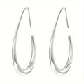 1 Pair Pure Copper Plated Hypoallergenic Water Drop Earrings – Fade-Resistant, Comfortable & Versatile Design, Elegant Minimalist Jewelry Perfect for Daily Wear, Parties & Valentine's Day Gifts