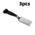 3Pcs Multi-purpose Soft Cleaning Brushes, Dual-head Brush for Car Air Vent and Interior Detailing, Reusable Manual Vehicle Cleaning Tools, Practical Car Wash Accessories for All Seasons