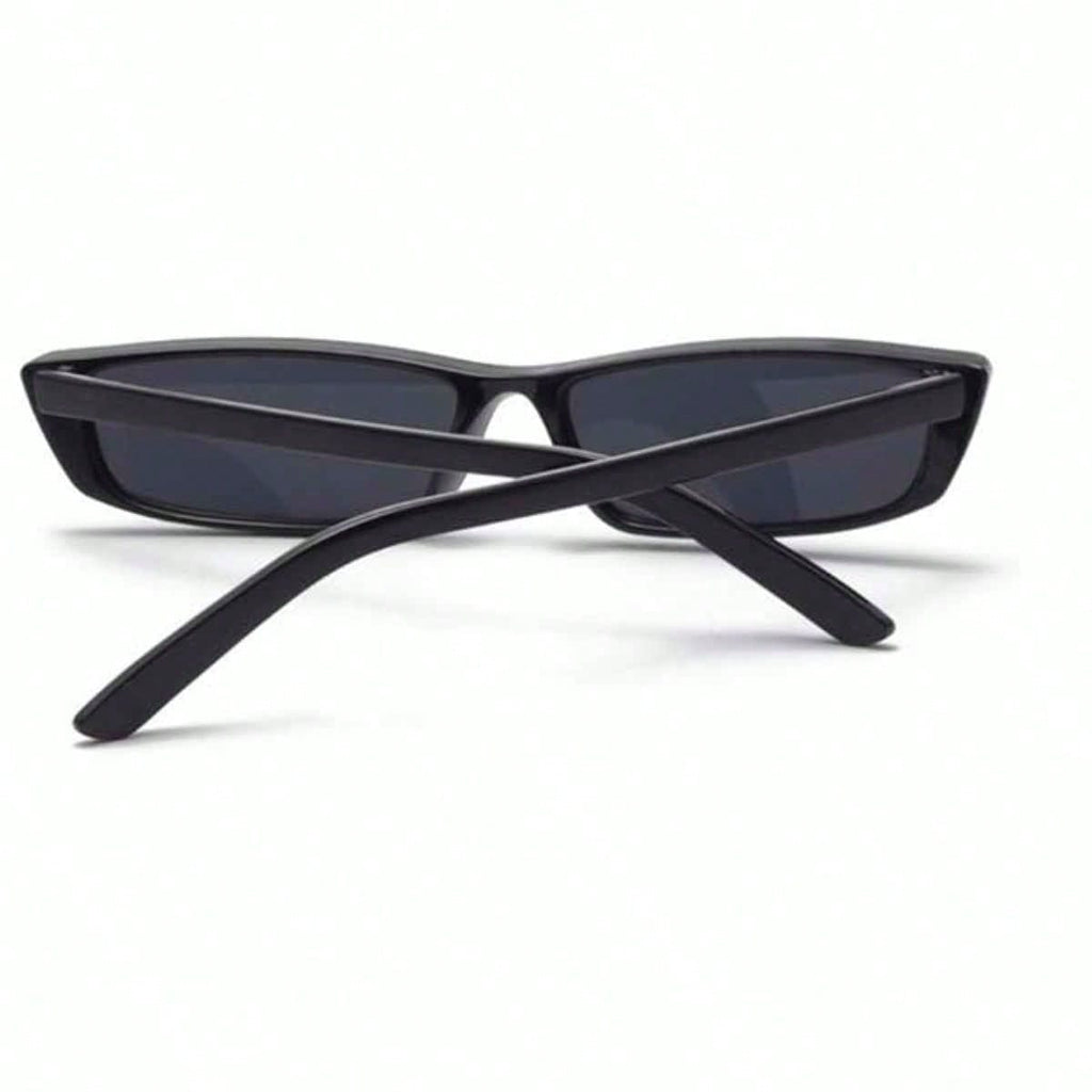 Face Slimming Y2K Small Black Frame Sunglasses 1 Pair, Low-key Exquisite Artistic Streetwear Eyewear, Fashion Sun Glasses Ideal for Photography and Daily Outfit Matching