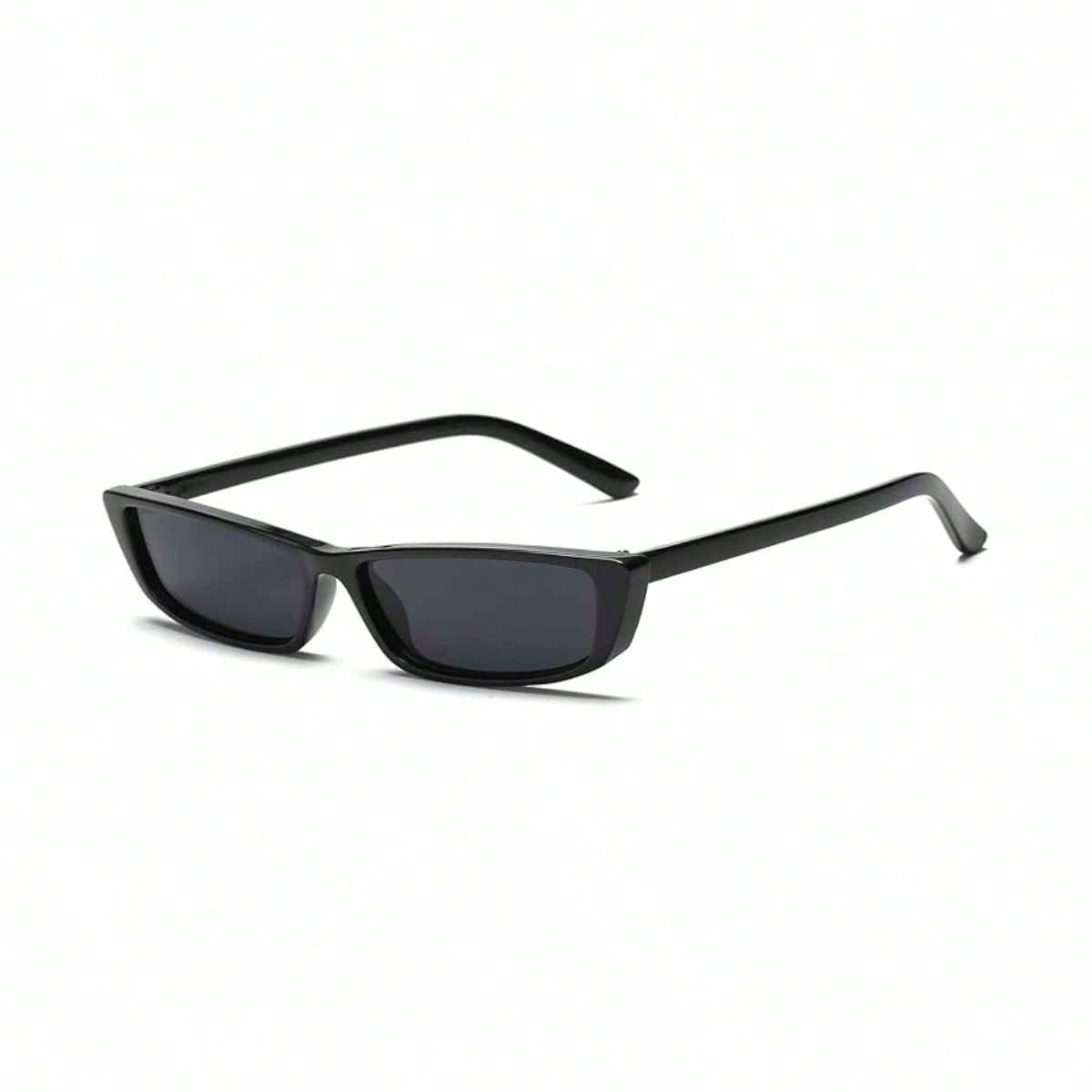 Face Slimming Y2K Small Black Frame Sunglasses 1 Pair, Low-key Exquisite Artistic Streetwear Eyewear, Fashion Sun Glasses Ideal for Photography and Daily Outfit Matching