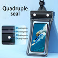 1 Piece Upgraded Floating Pouch, 4-Layer Leakproof Design, Transparent Pouch with Lanyard, Great for Beach, Swimming, River Drifting, Outdoor Water Games and Daily Storage & Use