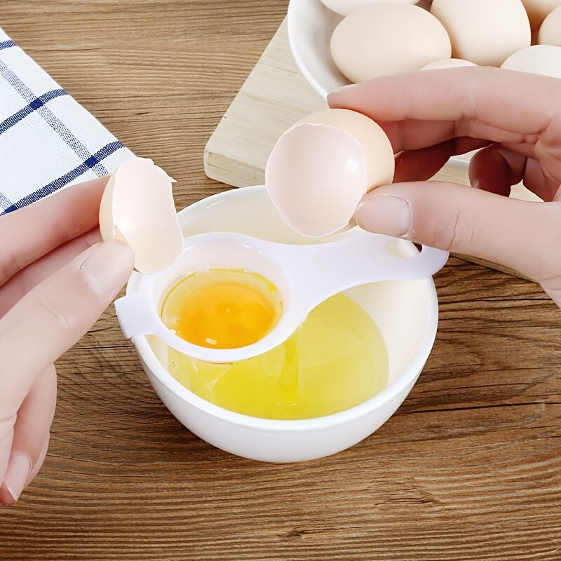 1Pc Eco-friendly Wheat Straw Egg Divider, Efficient Yolk Albumen Sieve, Handy Kitchen Accessory for Home Baking Prep