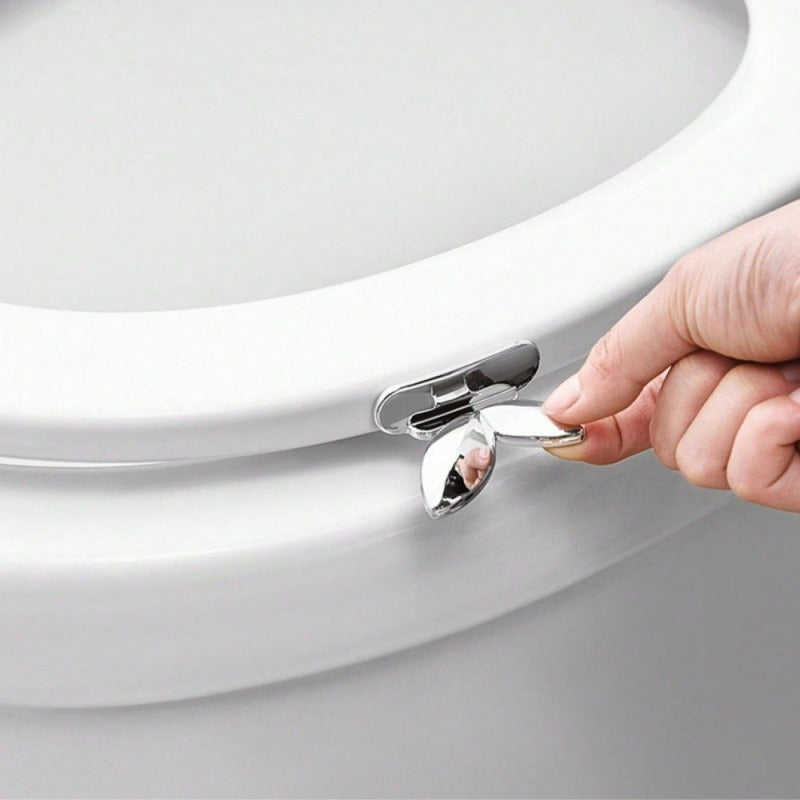 Hands-Free Touchless Toilet Seat Lifting Tool, Convenient Handles for Easy Raising and Putting Down, Sanitary Bathroom Gadget with No-Tool Fast Installation, Family-Friendly Design for Cleaner, More Comfortable Daily Bathroom Use