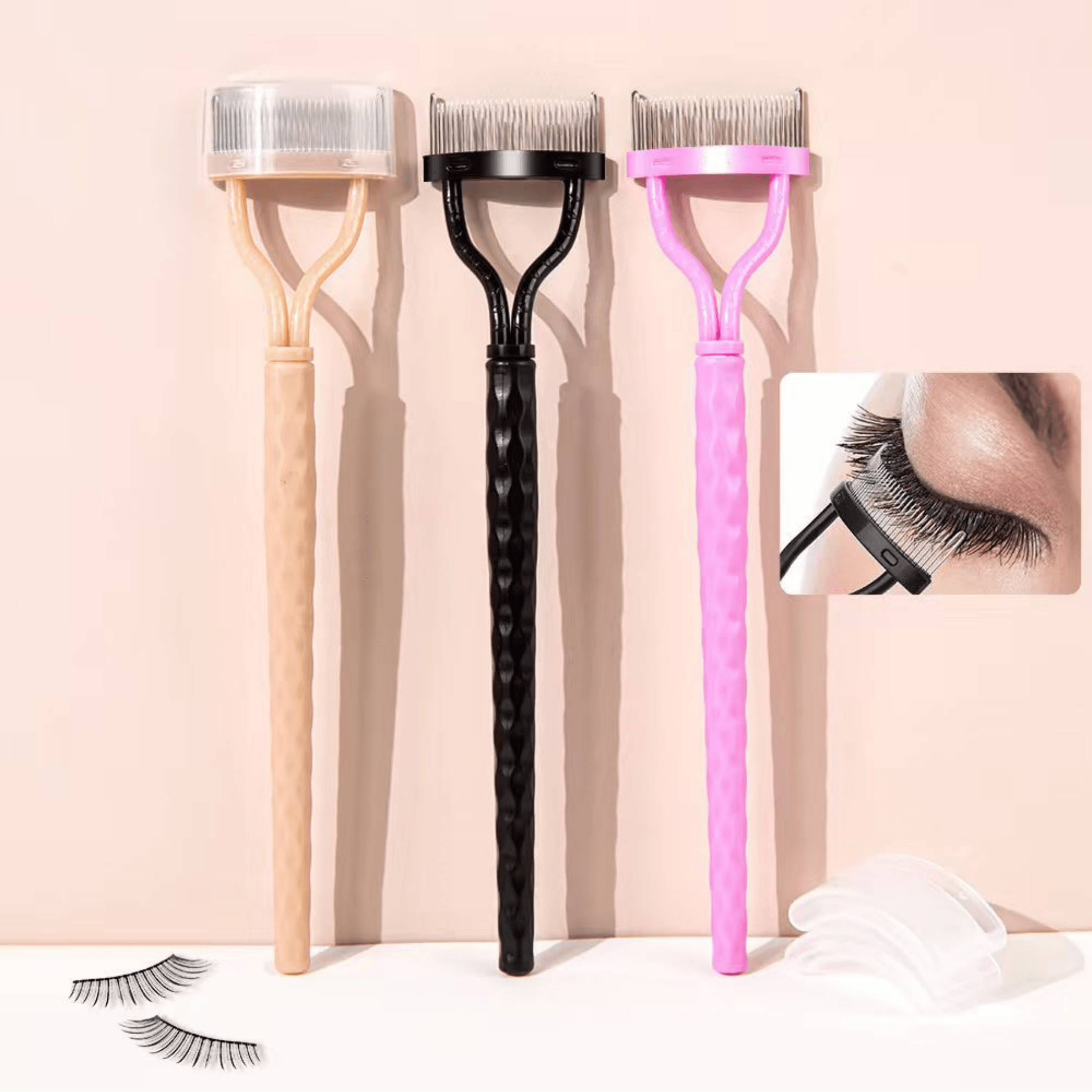 1Pc Fine Steel Eyelash Grooming Comb, Professional Beauty Tool for Lash Separation and Detailed Styling, Essential Salon Eyelash Accessory