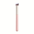 1pc Mini Beveled Flat Top Makeup Detail Brush, Multi-Functional for Concealing, Blending and Contouring Nose & Under Eyes, Gentle Scent-Free Synthetic Fibers Suitable for Every Skin Type