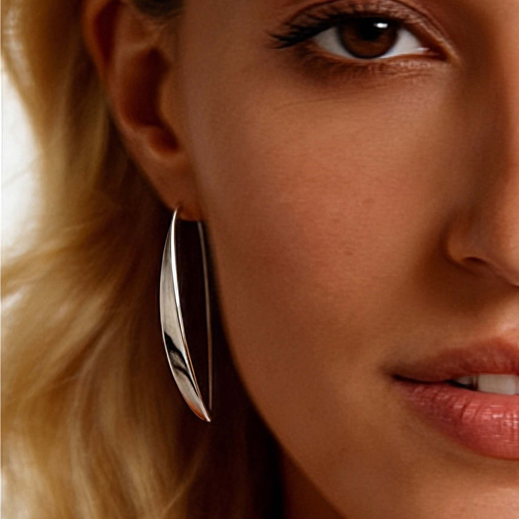 1 Pair Understated Luxury Boho Ear Cuffs – Geometric Silhouette Versatile Jewelry, Perfect for Tropical Island Getaways, Beach Photo Shoots & Sunset Outings, Women’s Stylish Statement Accessory