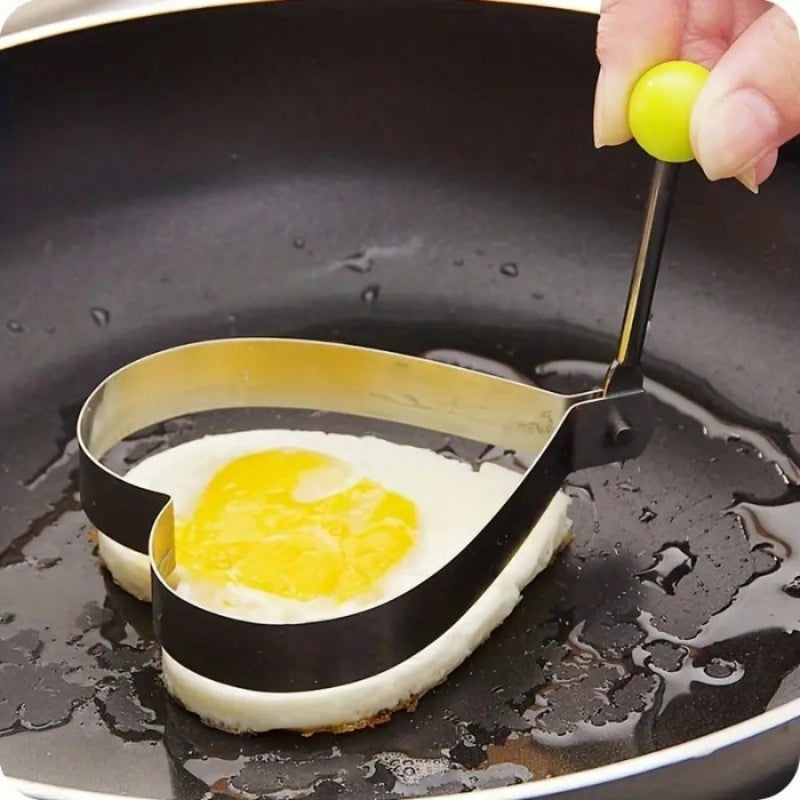 Heavy Duty Stainless Steel Omelette Ring Mold, Practical Egg Cooking Tool, Ideal for Making Fried Eggs and Poached Eggs