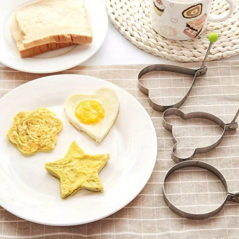 Heavy Duty Stainless Steel Omelette Ring Mold, Practical Egg Cooking Tool, Ideal for Making Fried Eggs and Poached Eggs