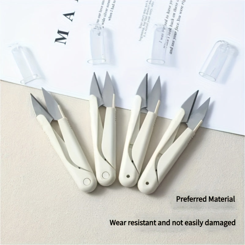 1PC Compact Stainless Steel Decorative Cutting Scissors Set with Protector Case, Precision Sharp Blades Multi-use Shears for Fabric Thread Yarn DIY Craft & Sewing Projects, All-in-One Essential Trimmi