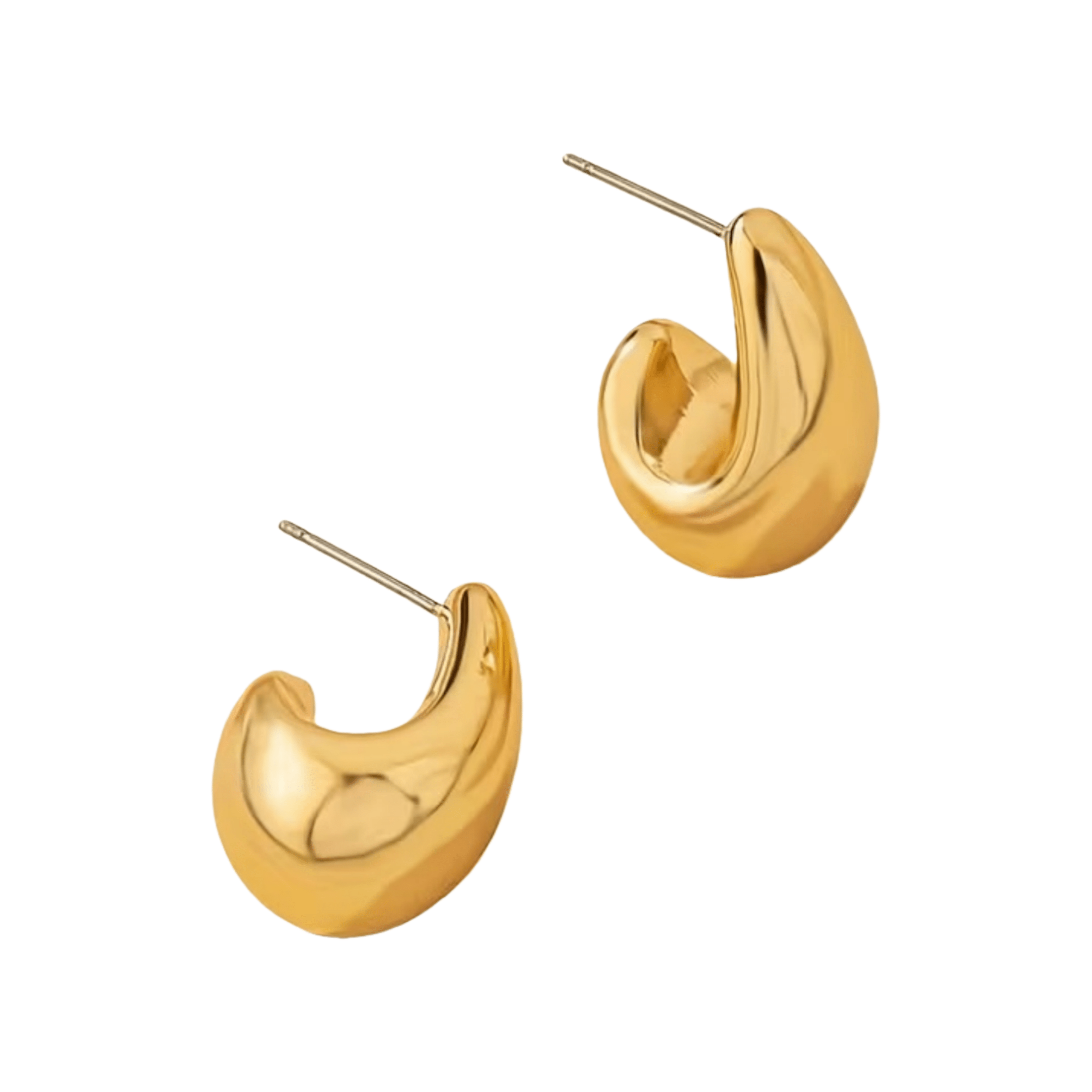 1 Pair C-Shaped Elegant Drop Earrings – Glamorous Minimalist & Sexy Silhouette, Dainty Teardrop Detail, Perfect Valentine’s Day Jewelry for Women’s Daily Accessorizing