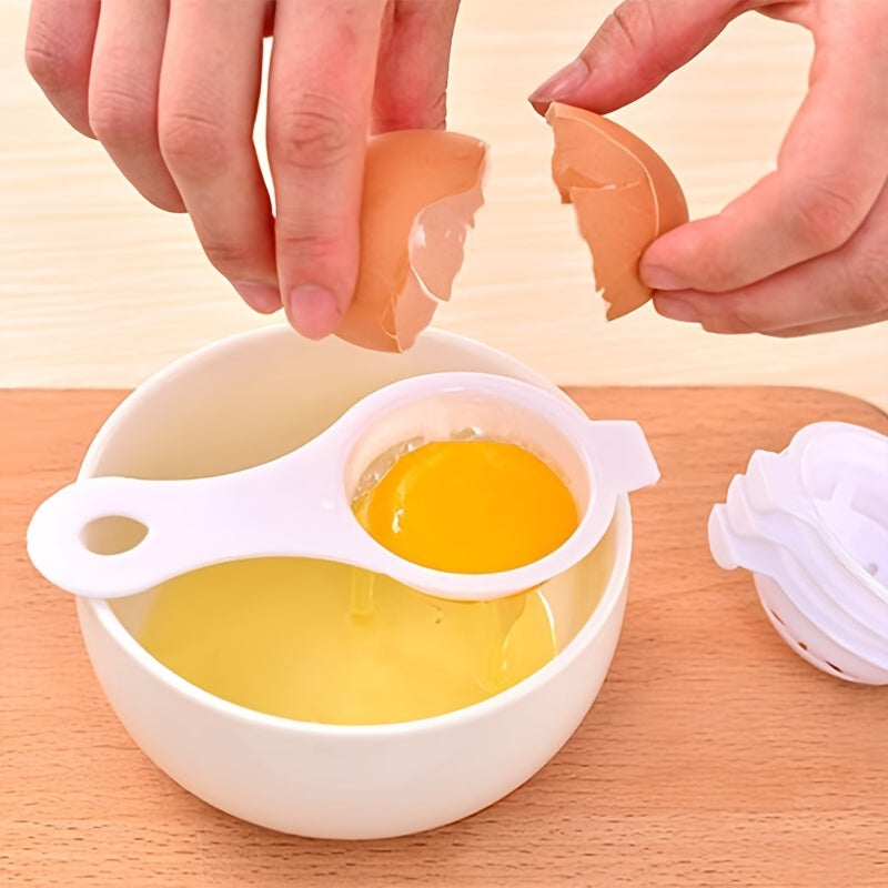 1Pc Eco-friendly Wheat Straw Egg Divider, Efficient Yolk Albumen Sieve, Handy Kitchen Accessory for Home Baking Prep