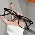 1 Pair Non-Prescription Black Framed Flat Lens Glasses – Versatile Professional & Bohemian Style Eyewear, Perfect for Office Days, Party Outings, Summer Beach Trips & Thoughtful Travel Gifts