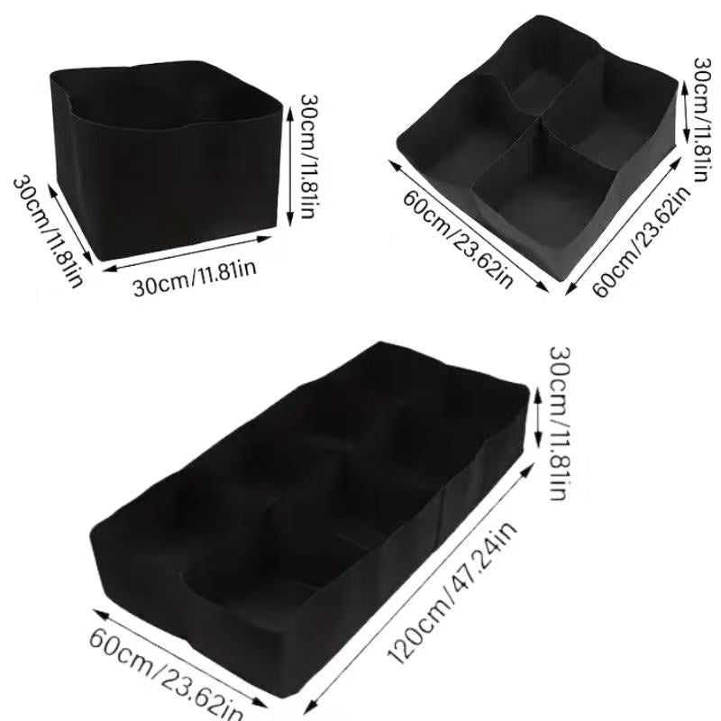 Thickened Breathable Woven Plant Grow Bags / Tool-Free Assembly Raised Garden Beds, specially designed for vegetables, flowers and herbs. Featuring water-permeable and air-permeable properties to boost healthy root growth, they are portable and folda
