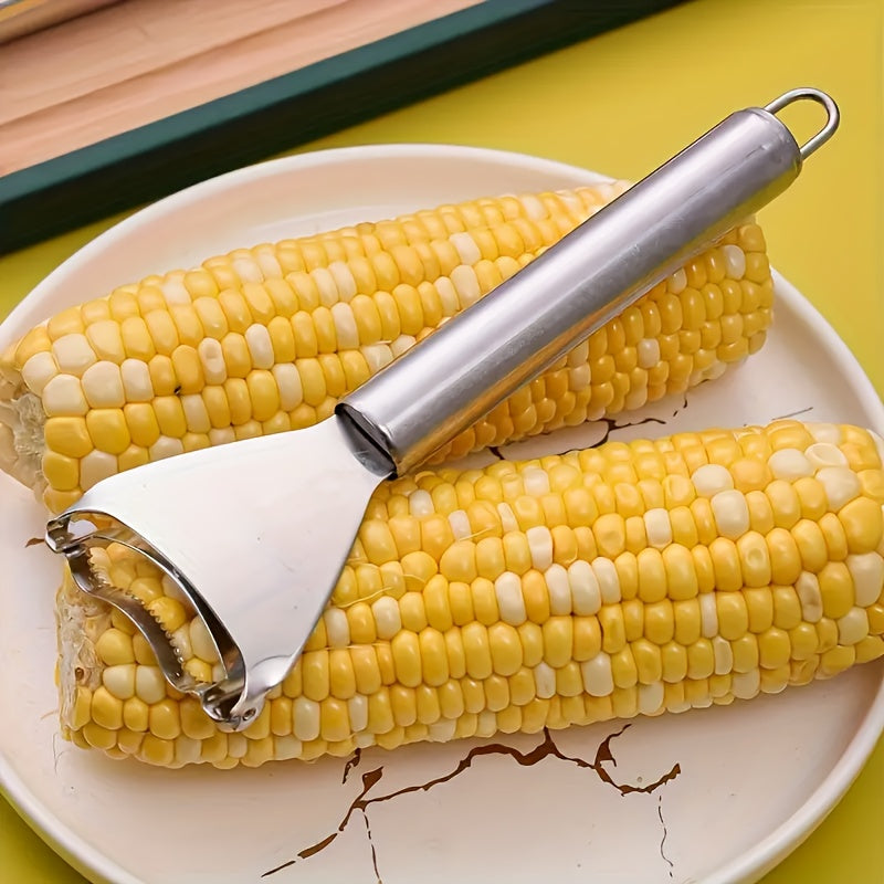 1 Pc Universal Kitchen Corn Cob Remover Tool, Solid Durable Corn Sheller, Convenient Vegetable Stripping Peeler, Essential Supply for Household Food Making
