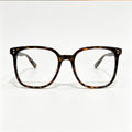 1 Pair Classic Tortoiseshell Flat Decorative Glasses, Trendy Unisex Eyewear, Fashion Accessory to Elevate Daily Casual Outfit Matching