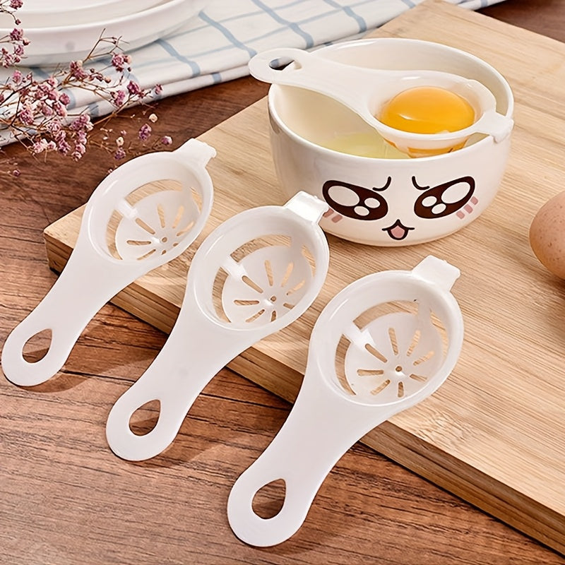 1Pc Eco-friendly Wheat Straw Egg Divider, Efficient Yolk Albumen Sieve, Handy Kitchen Accessory for Home Baking Prep