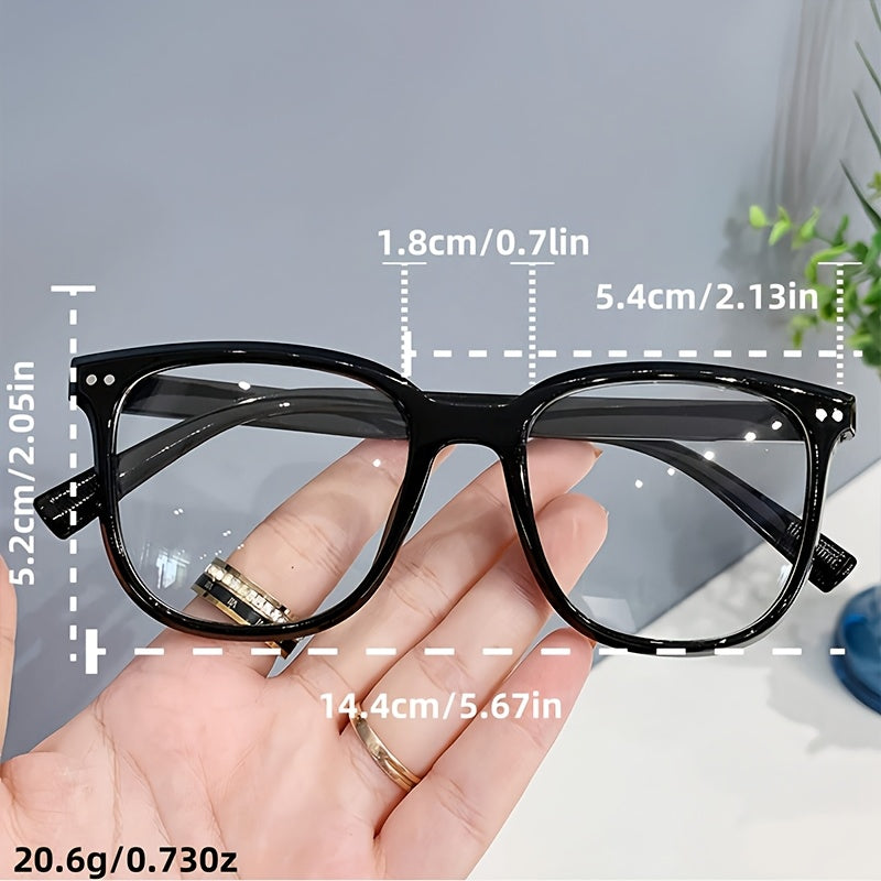 Minimalist Stylish Eyeglasses for Men and Women, Versatile Multi-Use Decorative Glasses, Perfect for Daily Relaxing Time & Workplace Outfits