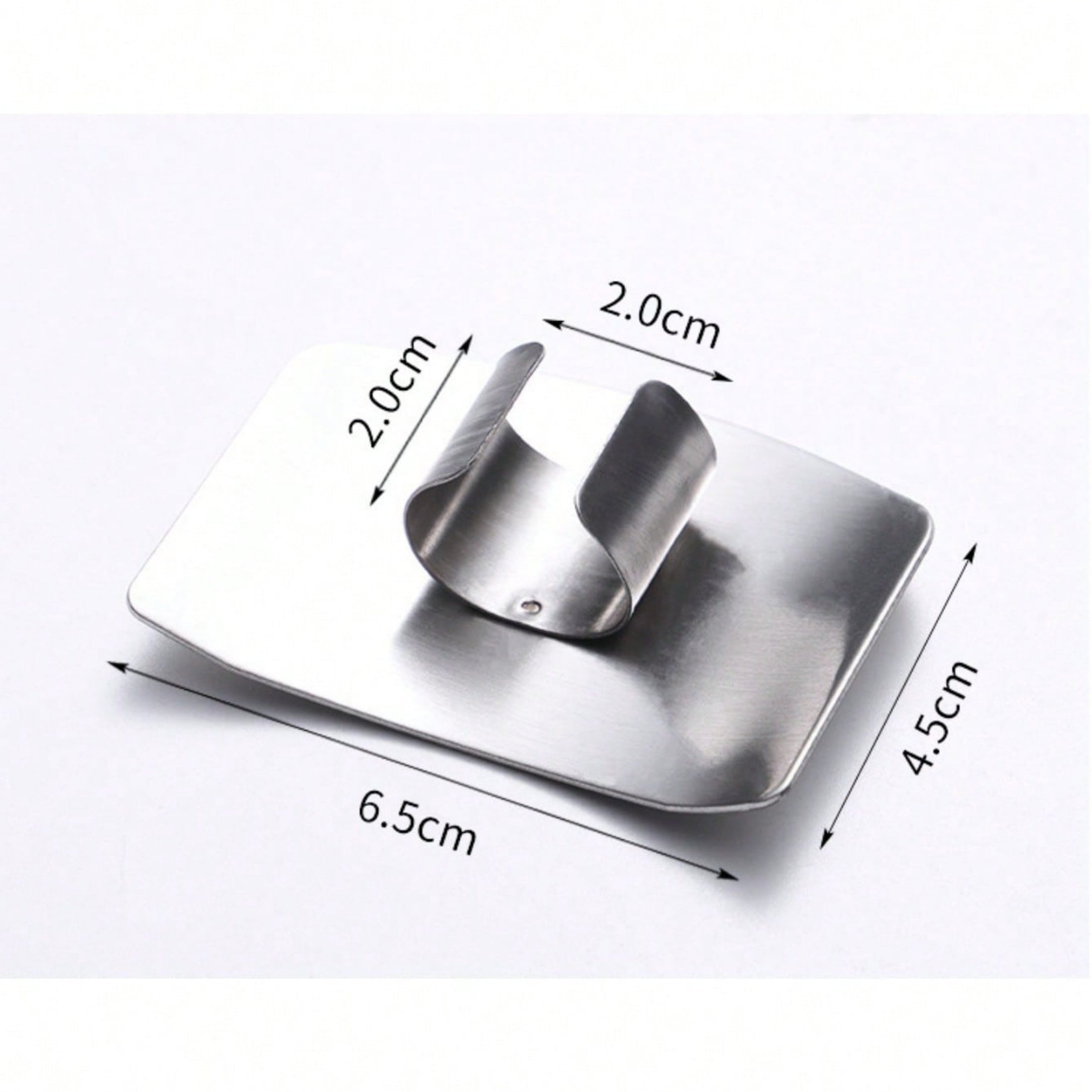 1pc Heavy-Duty Metal Finger Protector, Wear-Resistant Cutting Safety Tool with Optimized Edge, Ergonomic Grip for Easy Operation, Practical Reusable Accessory for Cooking and Outdoor Activities
