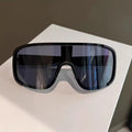 1pair Integrated Wrap Around Sunglasses, Unisex Retro City Explorer Eyewear with PC Frame, Fashion Outdoor Glasses for Hiking, Fishing and Climbing, Decorative Photo Prop & Ideal Holiday Gift
