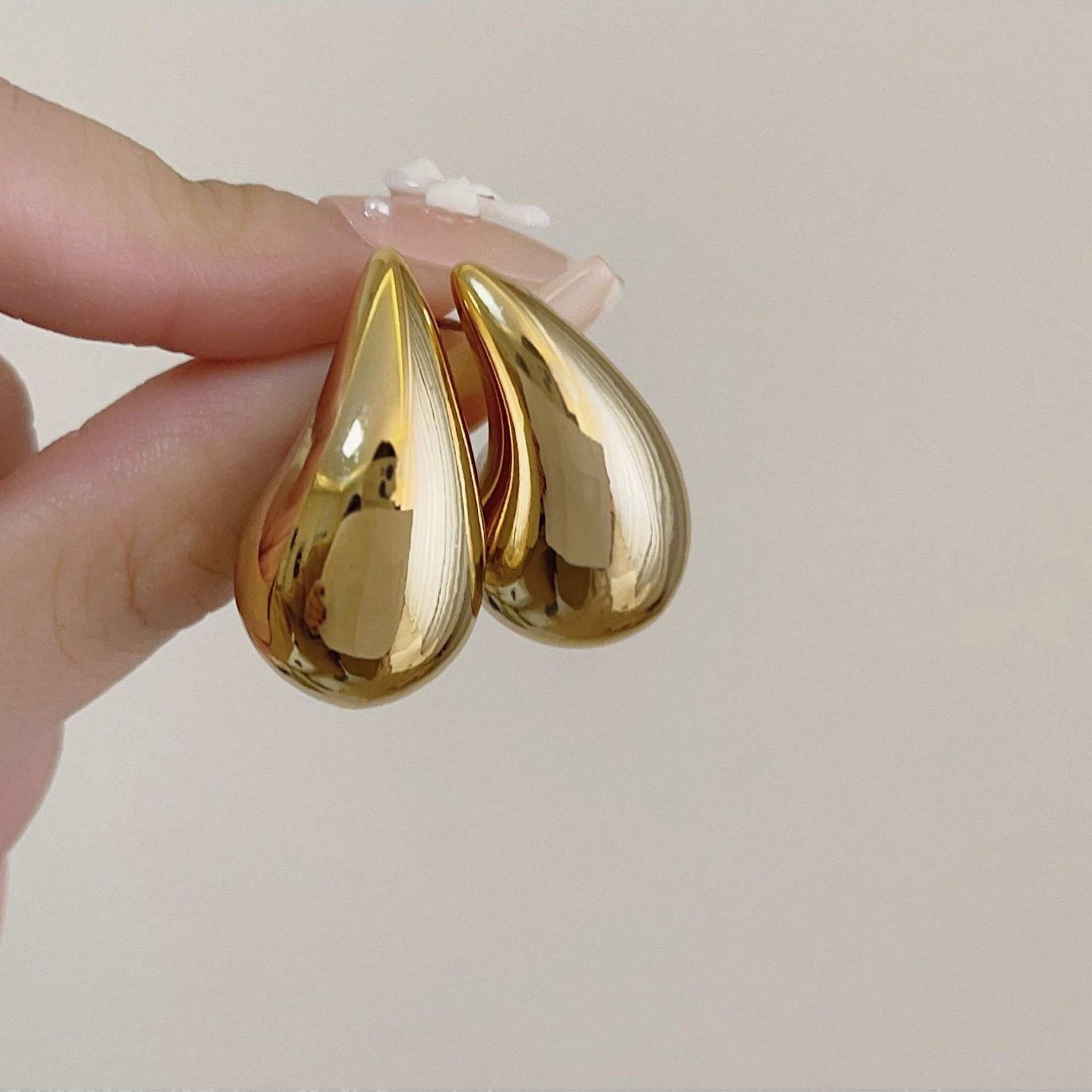1 Pair C-Shaped Elegant Drop Earrings – Glamorous Minimalist & Sexy Silhouette, Dainty Teardrop Detail, Perfect Valentine’s Day Jewelry for Women’s Daily Accessorizing