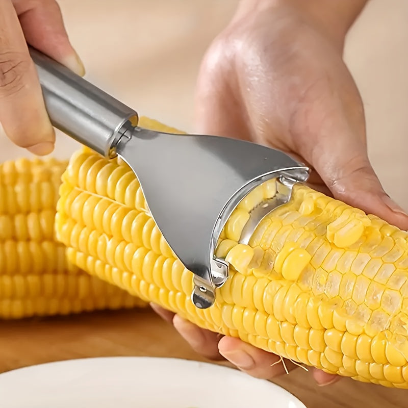 1 Pc Universal Kitchen Corn Cob Remover Tool, Solid Durable Corn Sheller, Convenient Vegetable Stripping Peeler, Essential Supply for Household Food Making