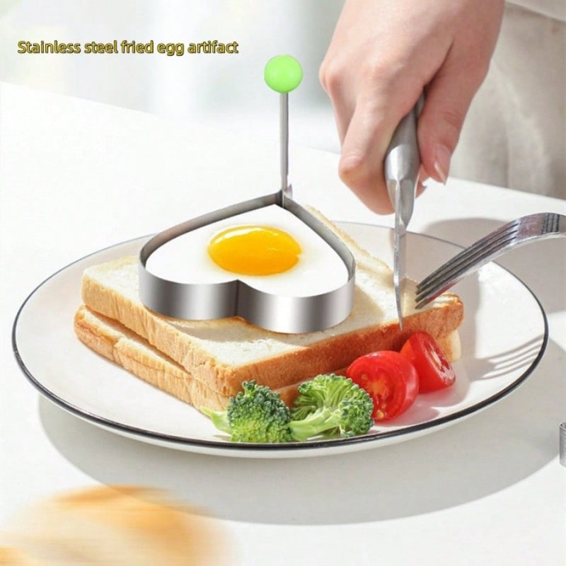 Heavy Duty Stainless Steel Omelette Ring Mold, Practical Egg Cooking Tool, Ideal for Making Fried Eggs and Poached Eggs
