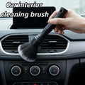 1 PC Black Soft Bristle Dust Brush – Battery-Free Plastic Tool for Car Interiors, Dashboards & Computer Keyboard Cleaning