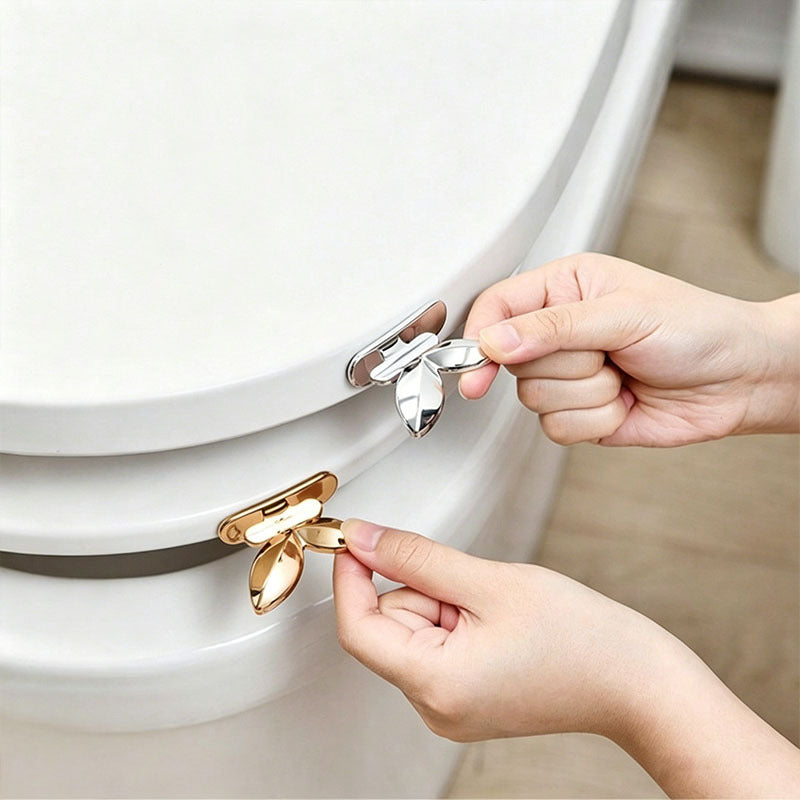 Hands-Free Touchless Toilet Seat Lifting Tool, Convenient Handles for Easy Raising and Putting Down, Sanitary Bathroom Gadget with No-Tool Fast Installation, Family-Friendly Design for Cleaner, More Comfortable Daily Bathroom Use