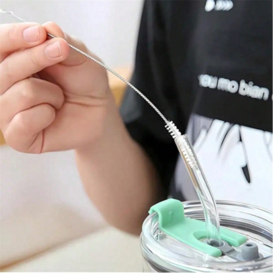 5/10pcs Long Reach Nylon Bristle Tube Brush, Flexible Straw Cleaner with Sturdy Steel Body, Perfect Tool for Removing Grime from Narrow Spaces and Bottles