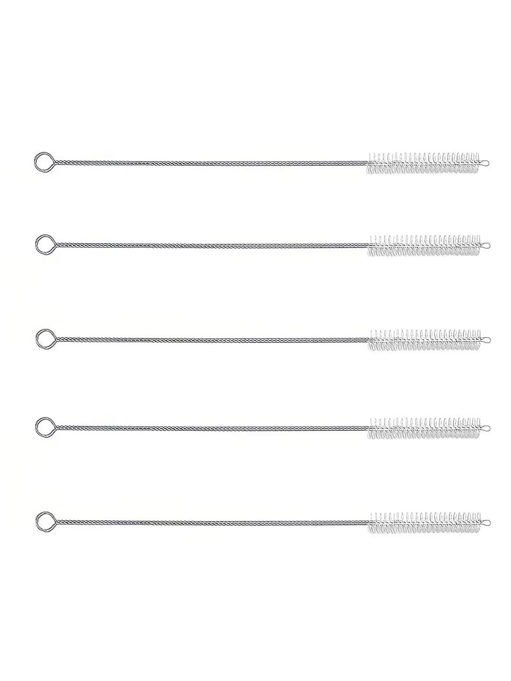 5/10pcs Long Reach Nylon Bristle Tube Brush, Flexible Straw Cleaner with Sturdy Steel Body, Perfect Tool for Removing Grime from Narrow Spaces and Bottles
