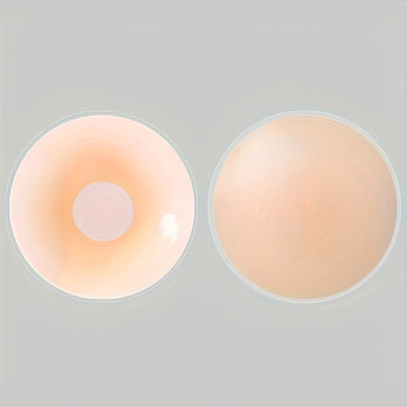 2Pcs Round Floral Silicone Covers, No Glue Required Reusable Patches, Smooth Full Coverage Essentials for Daily Bra Wear