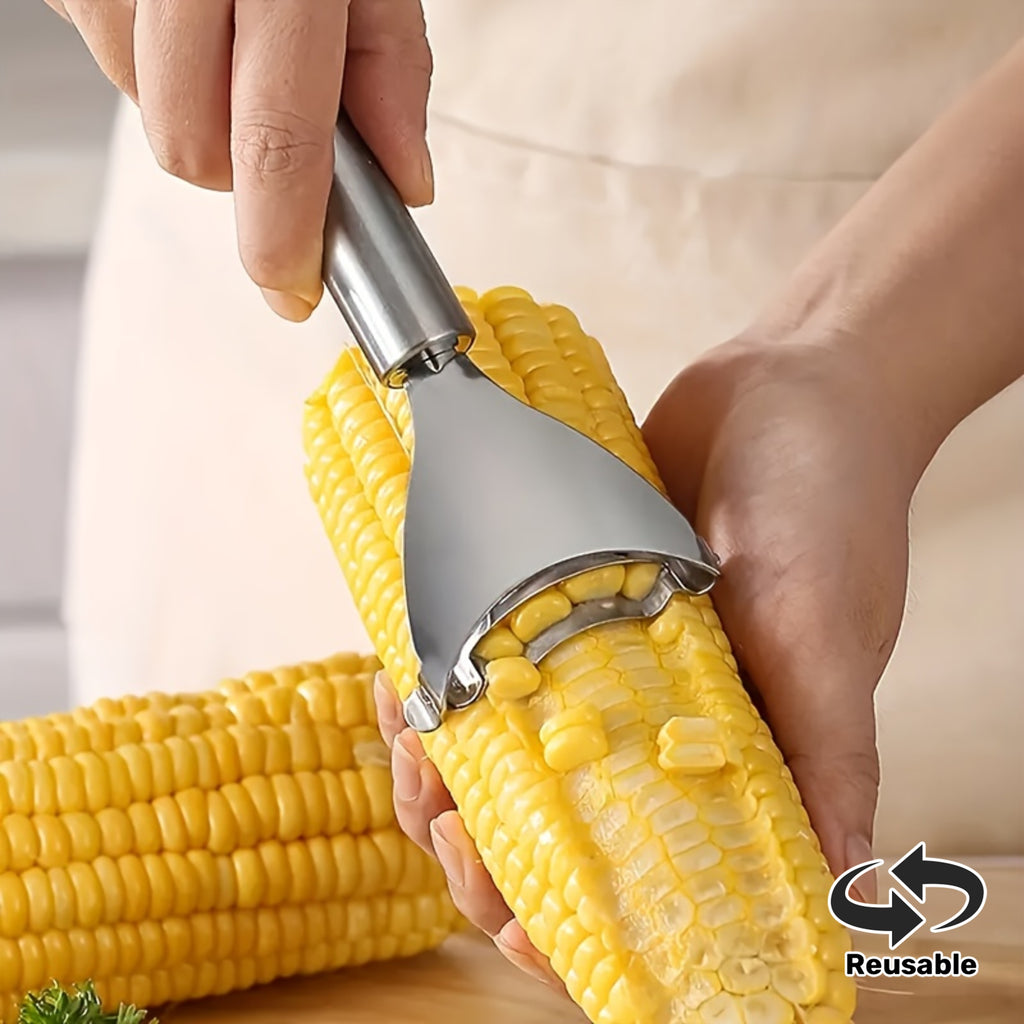 1 Pc Universal Kitchen Corn Cob Remover Tool, Solid Durable Corn Sheller, Convenient Vegetable Stripping Peeler, Essential Supply for Household Food Making