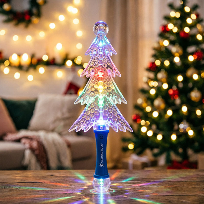 5-Light Christmas Tree Glow Stick, Festive Holiday Light Wand, Christmas Party Favor, Seasonal Gift Decoration