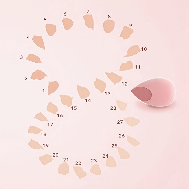 5-Piece Latex Free Makeup Beauty Sponges, Dual Use Dry & Wet Multi-Functional Makeup Puffs, Works With All Types of Foundation, Professional Beginner Friendly Makeup Tool