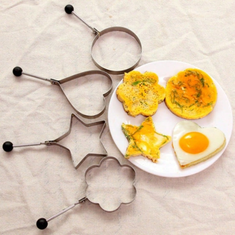 Heavy Duty Stainless Steel Omelette Ring Mold, Practical Egg Cooking Tool, Ideal for Making Fried Eggs and Poached Eggs