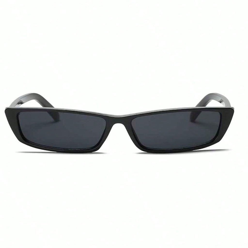 Face Slimming Y2K Small Black Frame Sunglasses 1 Pair, Low-key Exquisite Artistic Streetwear Eyewear, Fashion Sun Glasses Ideal for Photography and Daily Outfit Matching